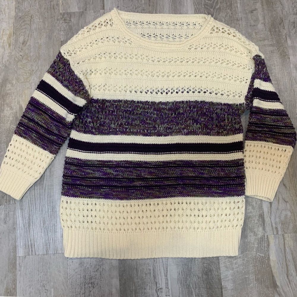 Oversize long sleeve acrylic extra-large sweater - Picture 7 of 8